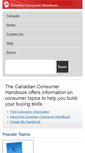 Mobile Screenshot of consumerinformation.ca